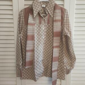 Speigal Vintage Western Shirt with Tie